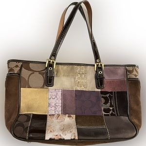 COACH :Vintage Coach patchwork purse